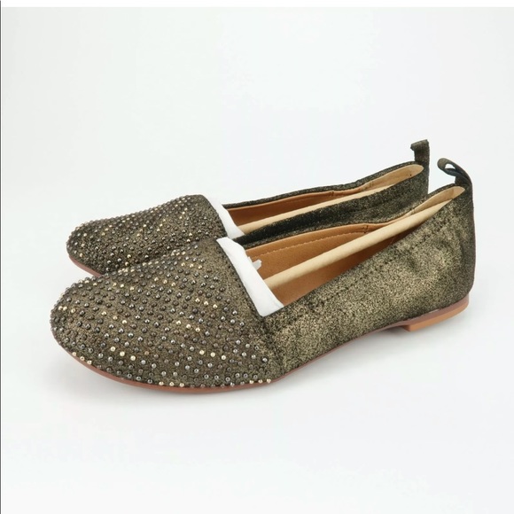 Latigo Anthropologie Go Girl Studded Slip On Flats - Picture 1 of 7